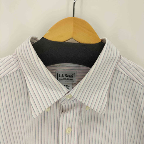 エルエルビーン L.L.Bean WRINKLE RESISTANT ストライプ S/S B.D シャツ メンズ 18-TALL