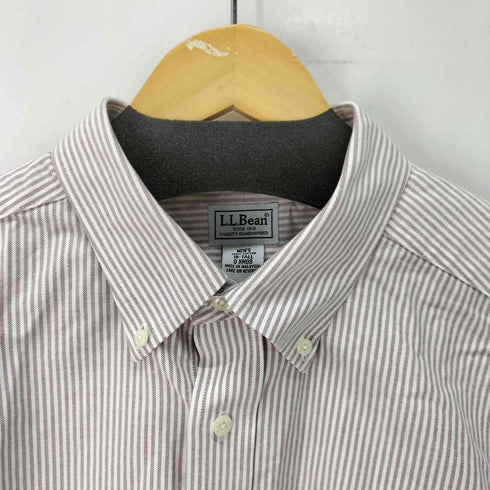 エルエルビーン L.L.Bean WRINKLE RESISTANT ストライプ S/S B.D シャツ メンズ 18-TALL