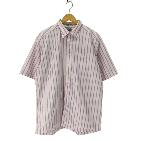 エルエルビーン L.L.Bean WRINKLE RESISTANT ストライプ S/S B.D シャツ メンズ 18-TALL