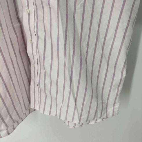 エルエルビーン L.L.Bean WRINKLE RESISTANT ストライプ S/S B.D シャツ メンズ 18-TALL