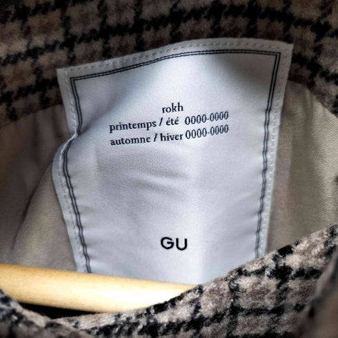 ジーユー GU 2ピースコート チェック レディース JPN:S