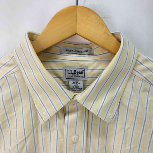 エルエルビーン L.L.Bean WRINKLE RESISTANT ストライプ L/S B.D シャツ メンズ 18-33
