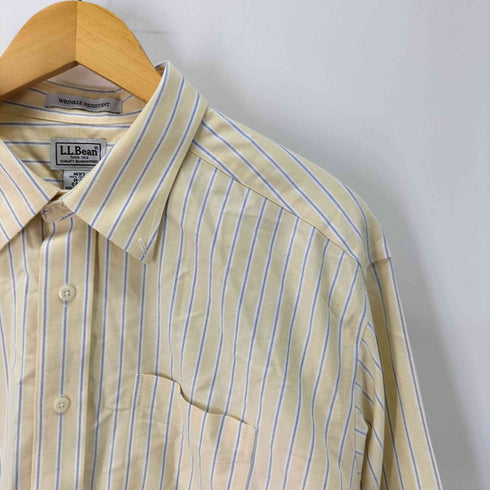 エルエルビーン L.L.Bean WRINKLE RESISTANT ストライプ L/S B.D シャツ メンズ 18-33