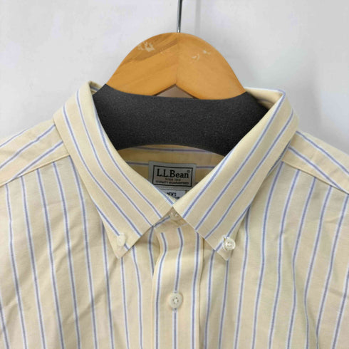 エルエルビーン L.L.Bean WRINKLE RESISTANT ストライプ S/S B.D シャツ メンズ 18-TALL