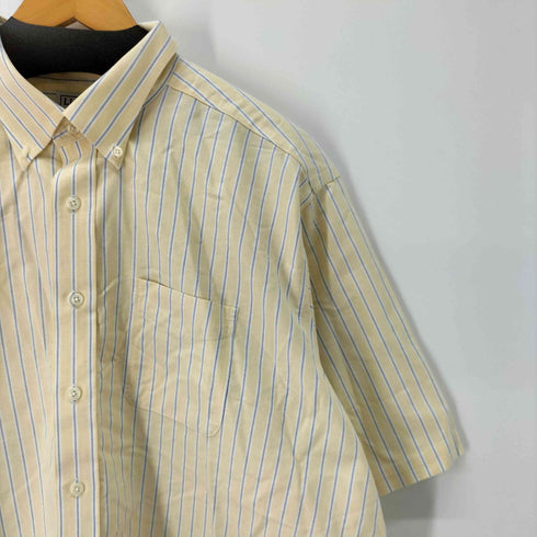 エルエルビーン L.L.Bean WRINKLE RESISTANT ストライプ S/S B.D シャツ メンズ 18-TALL