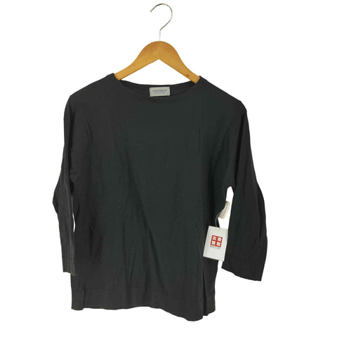 ジョンスメドレー JOHN SMEDLEY イングランド製 7分袖 コットンニット レディース S