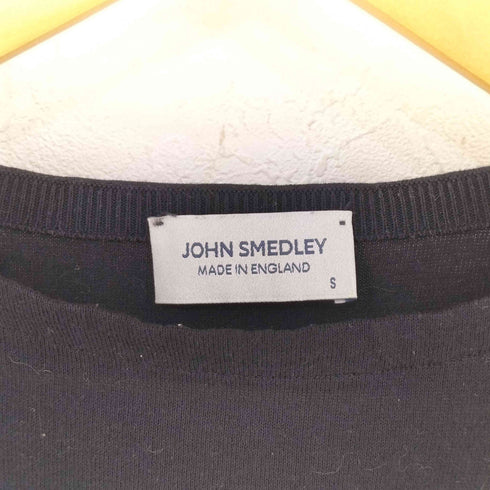ジョンスメドレー JOHN SMEDLEY イングランド製 7分袖 コットンニット レディース S