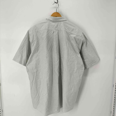 エルエルビーン L.L.Bean WRINKLE RESISTANT ストライプ S/S B.D シャツ メンズ 18-TALL