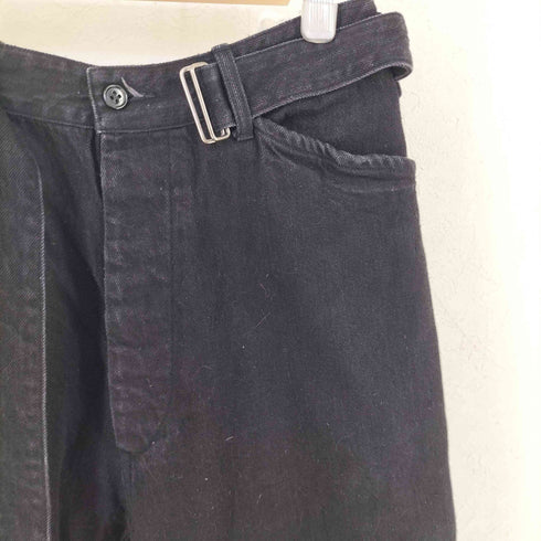 コモリ COMOLI 24AW デニム ベルテッドパンツ メンズ 1
