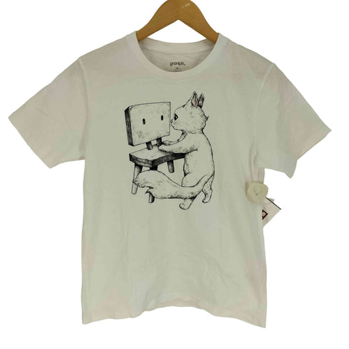 グラニフ graniph 画家 イラスト プリント コラボ S/S クルーネック Tシャツ レディース SS