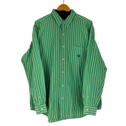 チャップス CHAPS ロゴ刺繍 L/S BDシャツ メンズ import:XL