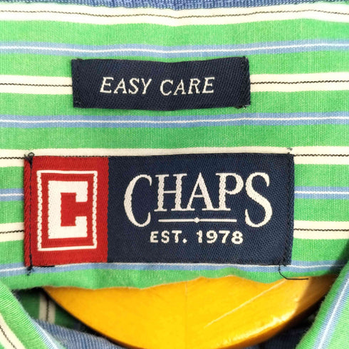 チャップス CHAPS ロゴ刺繍 L/S BDシャツ メンズ import:XL