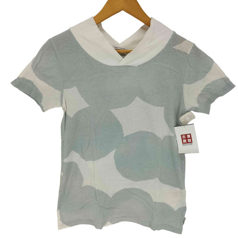ソウソウ SOU・SOU 日本製 Vネック 総柄 S/S Tシャツ レディース JPN:S
