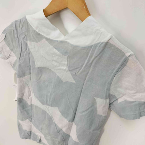 ソウソウ SOU・SOU 日本製 Vネック 総柄 S/S Tシャツ レディース JPN:S