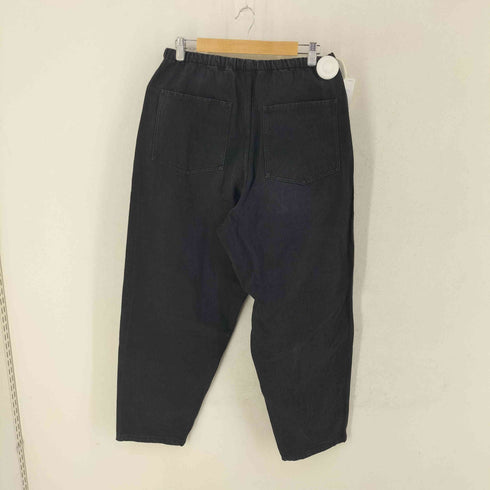 コモリ COMOLI 25SS ブラックドリル テーパードパンツ メンズ 1