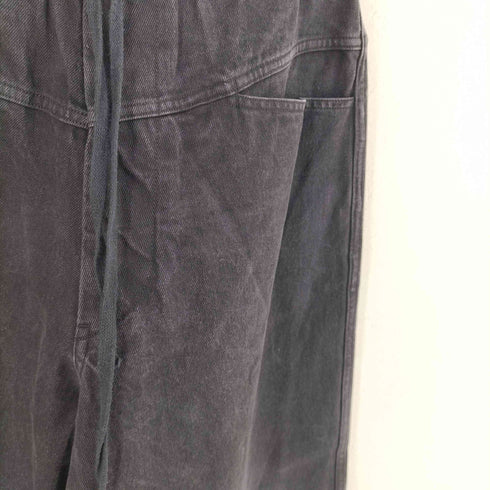 コモリ COMOLI 25SS ブラックドリル テーパードパンツ メンズ 1
