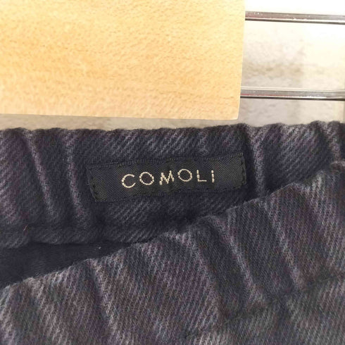 コモリ COMOLI 25SS ブラックドリル テーパードパンツ メンズ 1