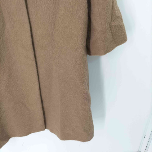 ユナイテッドアローズ UNITED ARROWS アルパカ シャギー ベルテッド ノーカラーコート レディース JPN:38