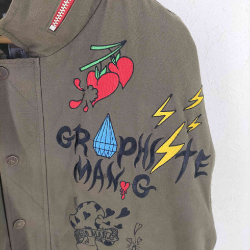 Graphiste man.G 韓国製 刺繍ミリタリーコート street メンズ FREE