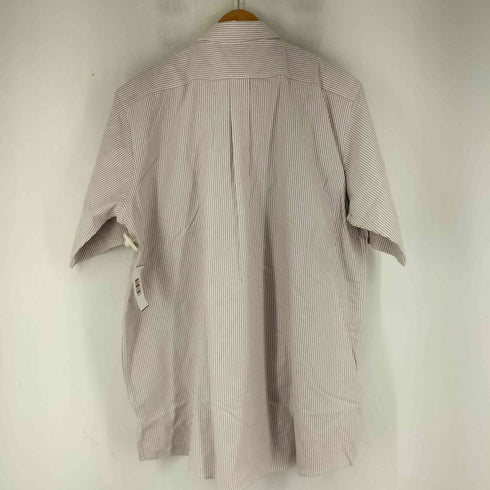 エルエルビーン L.L.Bean WRINKLE RESISTANT ストライプ S/S B.D シャツ メンズ 18-TALL