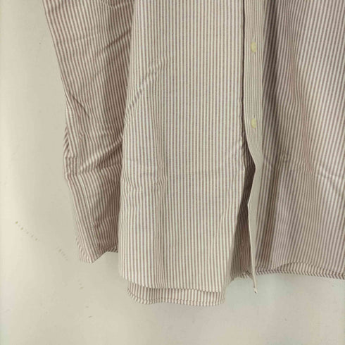 エルエルビーン L.L.Bean WRINKLE RESISTANT ストライプ S/S B.D シャツ メンズ 18-TALL