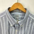 エルエルビーン L.L.Bean WRINKLE RESISTANT ストライプ S/S B.D シャツ メンズ 18-TALL