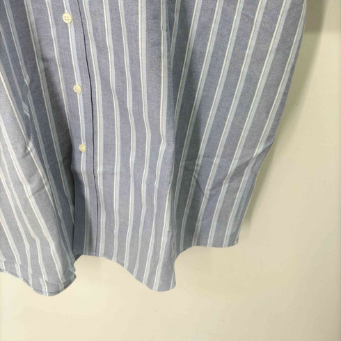 エルエルビーン L.L.Bean WRINKLE RESISTANT ストライプ S/S B.D シャツ メンズ 18-TALL