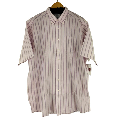 エルエルビーン L.L.Bean WRINKLE RESISTANT ストライプ S/S B.D シャツ メンズ 18-TALL