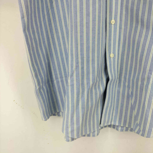 エルエルビーン L.L.Bean WRINKLE RESISTANT ストライプ S/S B.D シャツ メンズ 18-TALL