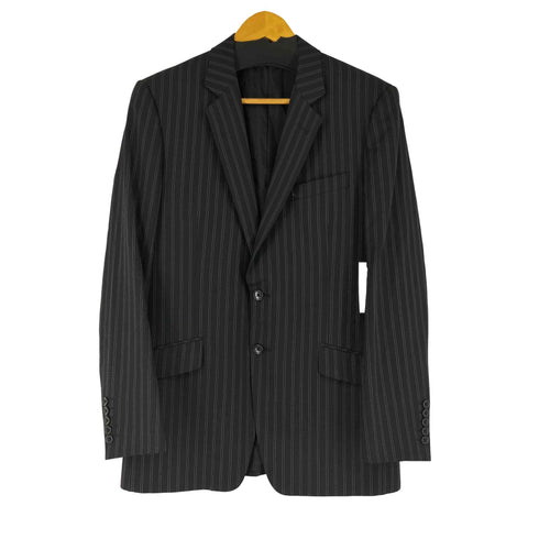 カルバンクライン CALVIN KLEIN ストライプ 2B シングステーラードジャケット メンズ JPN:1