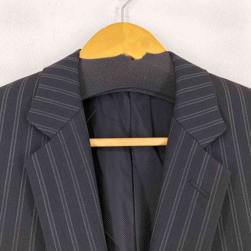 カルバンクライン CALVIN KLEIN ストライプ 2B シングステーラードジャケット メンズ JPN:1