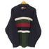 トミーヒルフィガー TOMMY HILFIGER フラッグタグ 刺繍 マルチカラーコットンクルーネックニット メンズ import:L