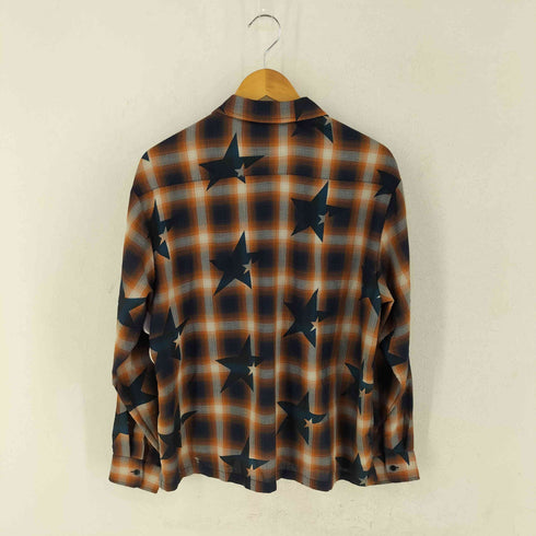 オーワイ OY STAR OMBRE CHECK CROPPED SHIRT メンズ M