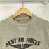 クッシュマン CUSHMAN 両Vはめこみ 4段プリント クルーネックスウェット ARMY AIR FORCE メンズ JPN:L
