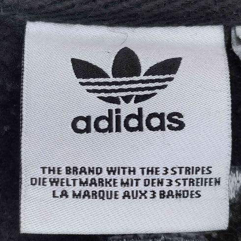 アディダスオリジナルス adidas Originals ロゴ刺繍 ビックロゴ ニット切替 Vネックスウェット トレーナー メンズ import:L