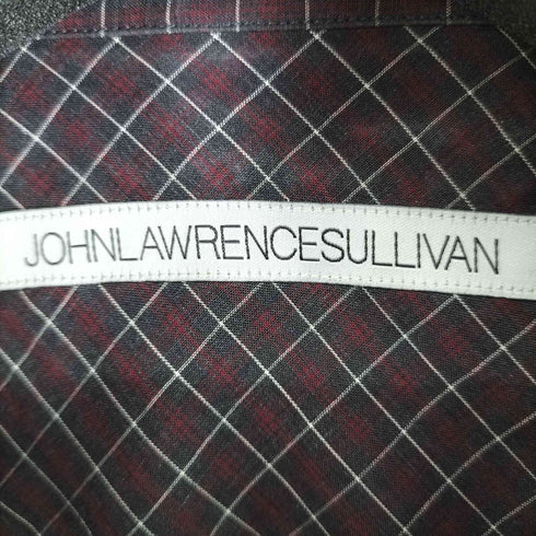 ジョンローレンスサリバン JOHN LAWRENCE SULLIVAN チェック柄 L/S BDシャツ メンズ FR:38