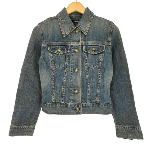 ギャップ Gap 00s OLD USED加工 デニムジャケット Y2K レディース XXS