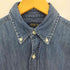 ポロラルフローレン POLO RALPH LAUREN 現行タグ CLASSIC FIT ポニー刺繍 デニム ボタンダウン長袖シャツ メンズ S P