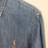 ポロラルフローレン POLO RALPH LAUREN 現行タグ CLASSIC FIT ポニー刺繍 デニム ボタンダウン長袖シャツ メンズ S P