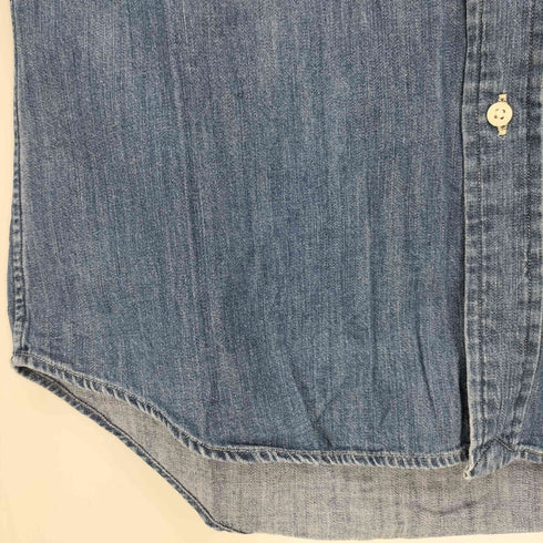 ポロラルフローレン POLO RALPH LAUREN 現行タグ CLASSIC FIT ポニー刺繍 デニム ボタンダウン長袖シャツ メンズ S P