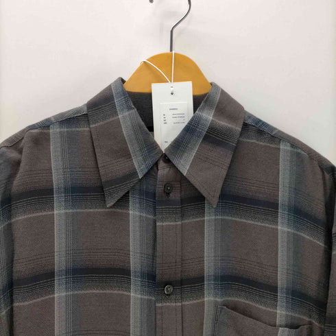 シュガーヒル SUGARHILL 25SS The Elephant OMBRE PLAID OPEN COLLAR SHIRTS オンブレ プレイド オープンカラー シャツ メンズ JPN:2
