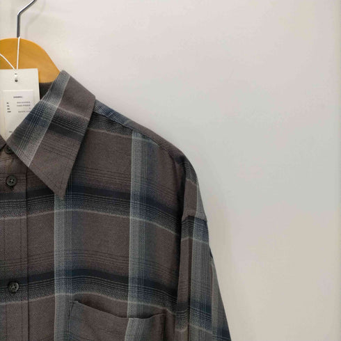 シュガーヒル SUGARHILL 25SS The Elephant OMBRE PLAID OPEN COLLAR SHIRTS オンブレ プレイド オープンカラー シャツ メンズ JPN:2