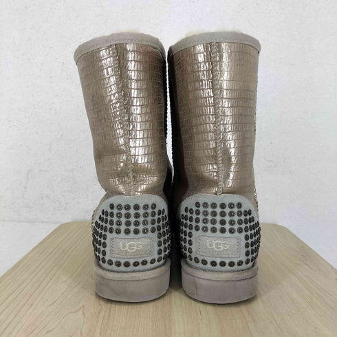 アグ UGG スタッズ付メタリックムートンブーツ メンズ 27.5