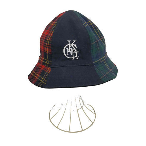 カンゴール KANGOL Work Leisure Rev Casual DKBLUE KHAKI リバーシブル トラディショナル チェック ハット メンズ
