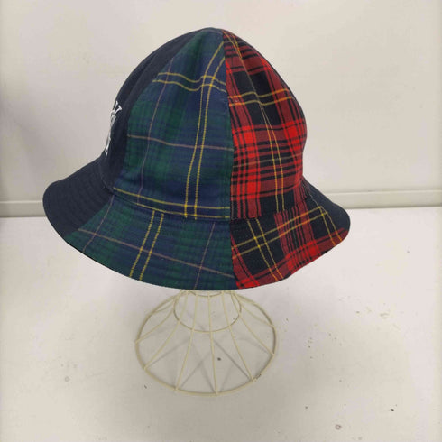 カンゴール KANGOL Work Leisure Rev Casual DKBLUE KHAKI リバーシブル トラディショナル チェック ハット メンズ