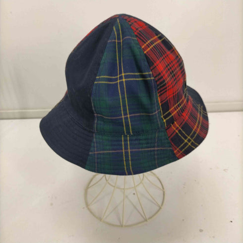 カンゴール KANGOL Work Leisure Rev Casual DKBLUE KHAKI リバーシブル トラディショナル チェック ハット メンズ