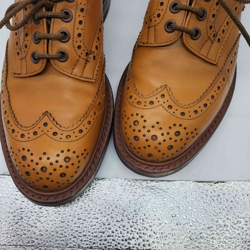 トリッカーズ Trickers BOURTON バートン ウイングチップ レザー シューズ メンズ UK:7.5