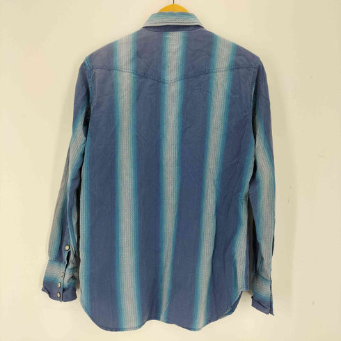 シュガーケーン SUGAR CANE シャドーストライプ ウエスタンシャツ メンズ JPN:M