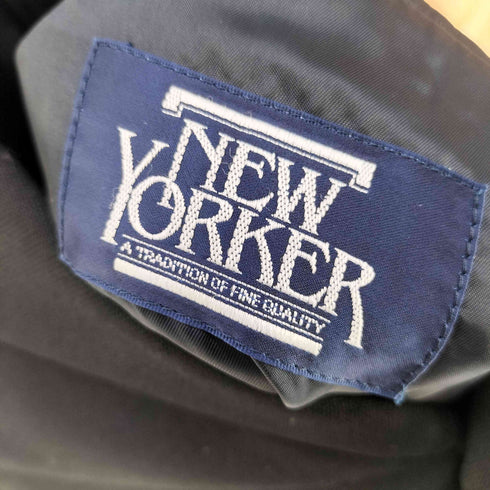 ニューヨーカー NEWYORKER 金ボタン ウール100% 紺ブレザー メンズ A5