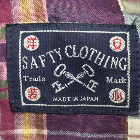 SAFTY CLOTHING パッチワークB.Dシャツ メンズ 中